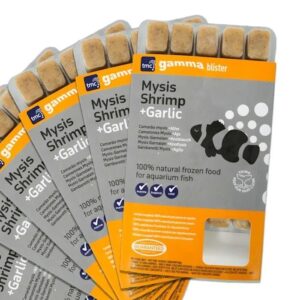 Gamma Frozen Food Mysis Shrimp + Garlic Blister Pack Fish Food, 570 grams